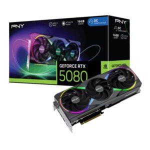 Scheda Video Gaming PNY GeForce RTX 5080 16GB GDDR7 ARGB Triple Fan