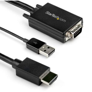 Adattatore VGA HDMI Startech con Audio USB 2 Metri Nero