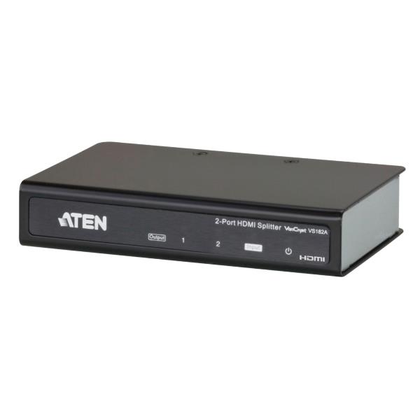 Splitter Video Aten VS182A-AT-G HDMI 4K 2 Porte Nero