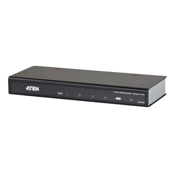 Splitter Video Aten VS184A-AT-G HDMI 4K 4 Porte Nero