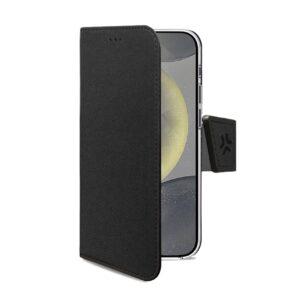 Custodia Smartphone Celly Wally per Samsung Galaxy S24 5G e S24 5G Enterprise Edition Nero