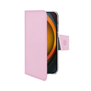 Custodia Smartphone Celly Wally per iPhone 16 in Similpelle Rosa