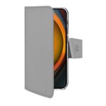 Custodia Smartphone Celly Wally per iPhone 16 Pro Max Grigio Similpelle