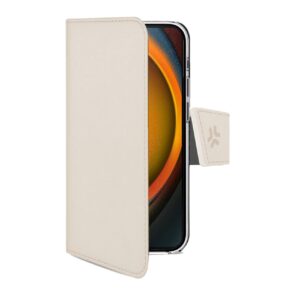 Custodia Smartphone Celly Wally per iPhone 16 Pro Max Beige Similpelle