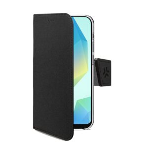 Custodia Smartphone Celly Wally per Samsung Galaxy A17 5G/4G in Similpelle Nera