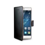 Custodia Smartphone Huawei P9 Plus Celly Wally Similpelle Nero
