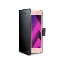 Custodia Celly Wally per Samsung Galaxy A3 2017 in Similpelle Nero