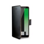 Custodia Smartphone Celly Wally per Huawei Mate 10 Lite in Similpelle Nera