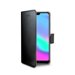 Custodia Smartphone Celly Wally per Honor 10 in Similpelle Nero