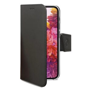 Custodia Smartphone Celly Wally per Samsung Galaxy S20 FE 4G/5G in Similpelle Nera