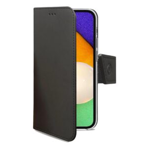 Custodia Smartphone Celly WALLY per Samsung Galaxy A03s in Similpelle Nero