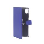 Custodia Smartphone Celly Wally per iPhone XR Blu Similpelle
