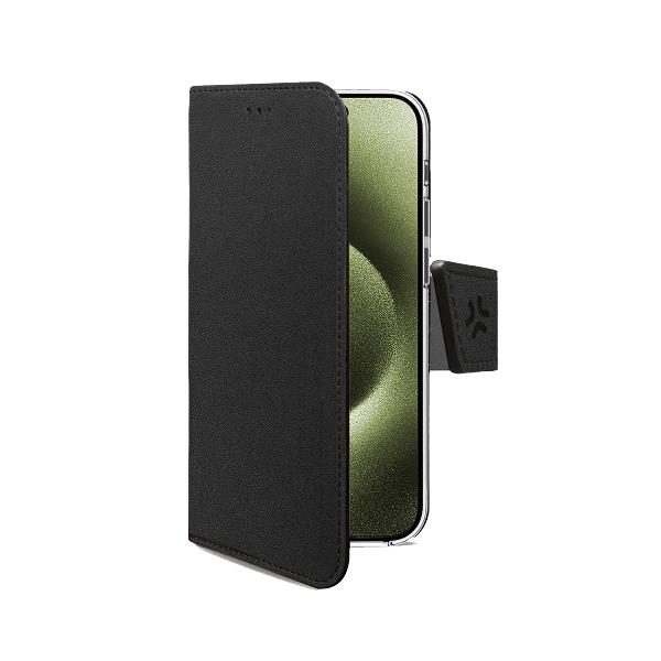 Custodia Smartphone Celly WallyMag per iPhone 17 in Similpelle Nero