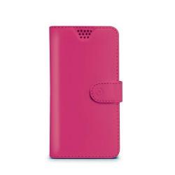 Custodia Smartphone Celly WallyUni 4.5"-5.0" Similpelle Fuxia