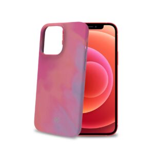 Cover Celly WATERCOLOR per iPhone 13 Pro in TPU Rosa