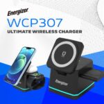 Power Bank Energizer Wireless Magnetic Stand 3-in-1 15W Nero