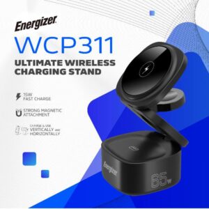 Power Bank Energizer Wireless Magnetic Stand 4-in-1 65W 255g