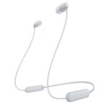 Auricolari Bluetooth Sony WI-C100 Bianchi con Microfono