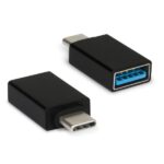 Adattatore USB-A 3.0 Femmina / USB-C Maschio Hamlet XADTC-U2A-MF Nero