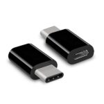 Adattatore USB-C Maschio a Micro USB Femmina Hamlet XADTC-UM-MF Nero