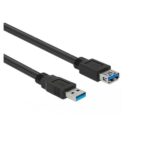 Cavo Prolunga USB 3.0 Hamlet XCU3A-MF10 A Maschio A Femmina 1 metro Nero