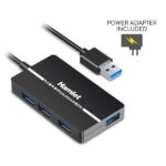 Hub USB 3.0 Hamlet XHUB-04U3P Slim 4 Porte 5Gbps con Alimentatore