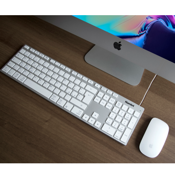 Tastiera Hamlet XKKITA-MCU USB con Tastierino Numerico per Mac