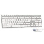 Tastiera Hamlet XKKITA-MCX USB Estesa Alluminio Tastierino Numerico