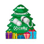 Auricolari Celly XMASEARTREE con Microfono e Controllo Volume Jack 3.5mm Bianco