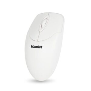 Mouse Ottico USB Hamlet XMICEU2WH 1000dpi 3 Tasti Scroll Bianco