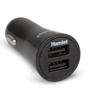 Caricabatteria Auto Hamlet XPW12U234 2 Porte USB 5V 2.4A per Tablet