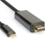 Cavo HDMI USB-C Hamlet 2 metri USB 3.1 Type-C Maschio a HDMI Maschio