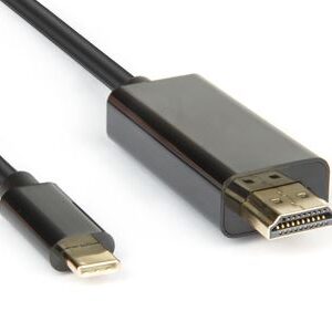 Cavo HDMI USB-C Hamlet 2 metri USB 3.1 Type-C Maschio a HDMI Maschio