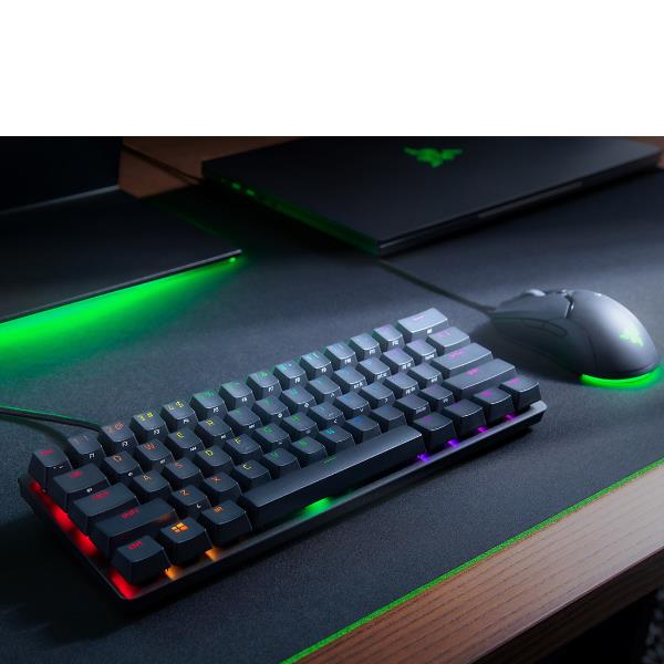 Tastiera Gaming Razer Huntsman Mini 60% Switch Viola Italiano USB-C - immagine 3