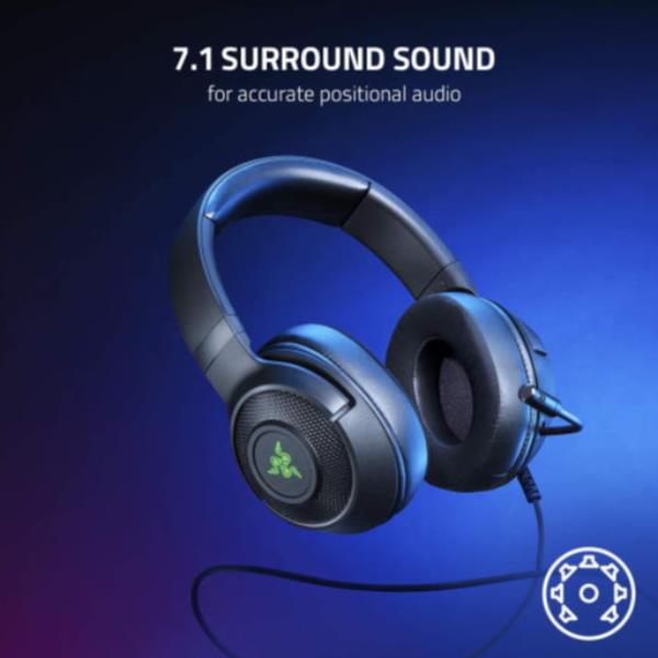 Cuffie Gaming Razer Kraken V3 X USB con Microfono e Noise Canceling - immagine 8
