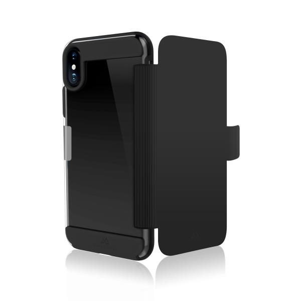 Custodia Smartphone Black Rock Booklet per iPhone Xs/X Silicone Nero - immagine 2