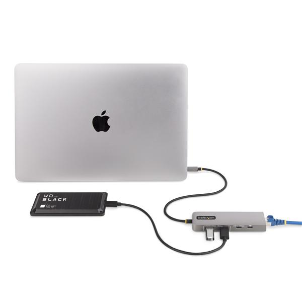 Hub USB-C Startech 3 Porte + Ethernet 2.5Gbps + PD 100W - immagine 7