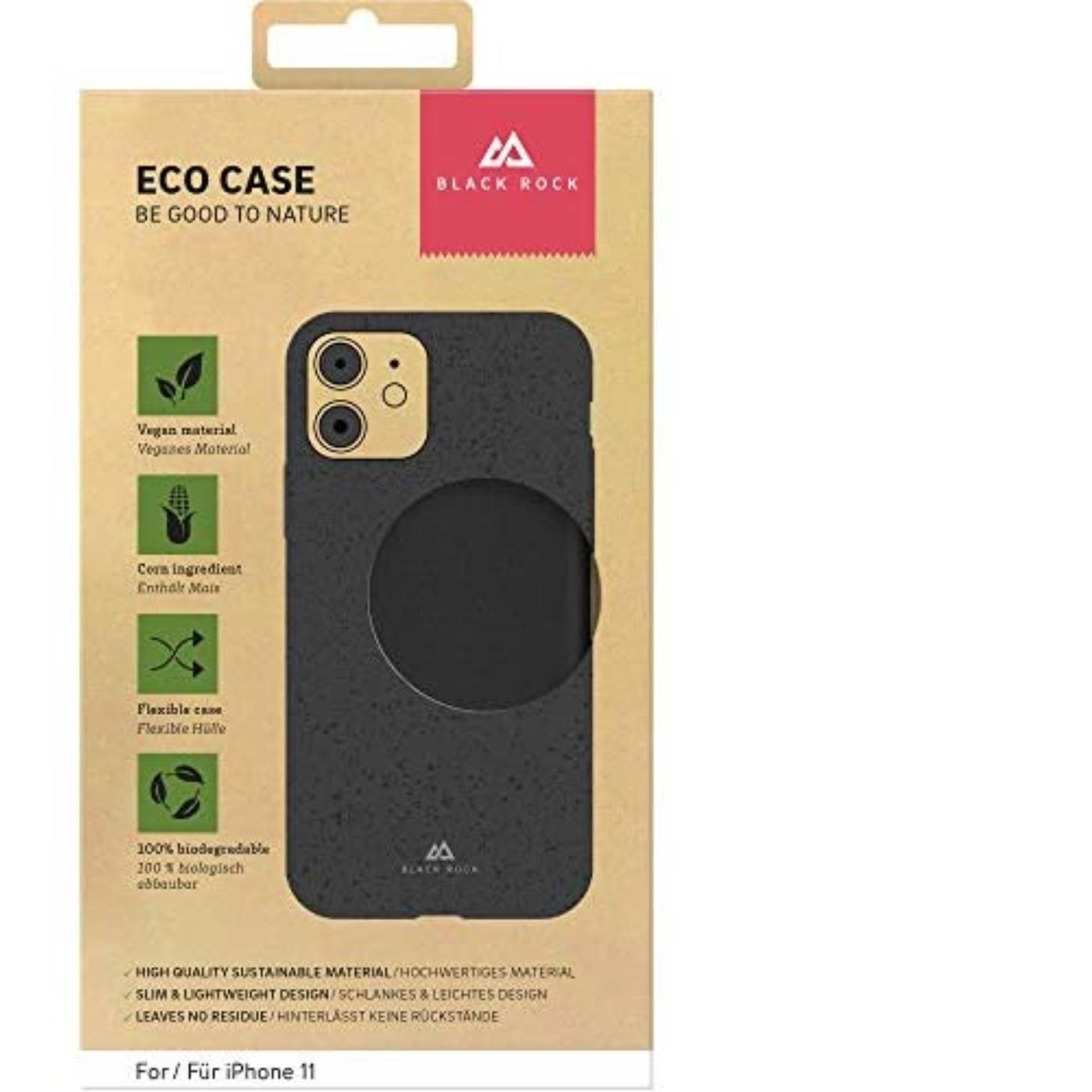 Cover iPhone 11 Black Rock Biodegradabile Mais Nero - immagine 3