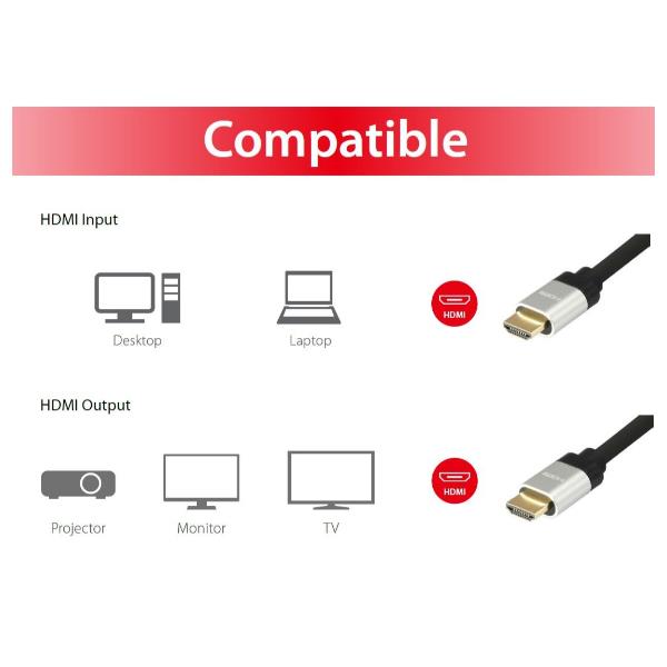 Cavo HDMI 2.0 Equip 4K/60Hz 10 metri Alluminio - immagine 4