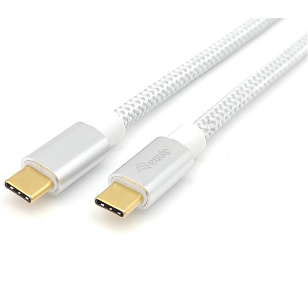 Cavo USB-C EQUIP 0.5m PD100W 4K/60Hz 10Gbps Bianco - immagine 4