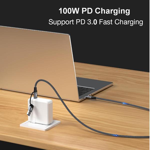 Cavo USB-C 2 in 1 EQUIP 3m PD100W 4K/60Hz 20Gbps - immagine 5