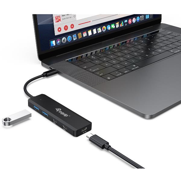 Hub USB Equip 4 Porte USB-C 2x USB-A 3.0 2x USB-C - immagine 2