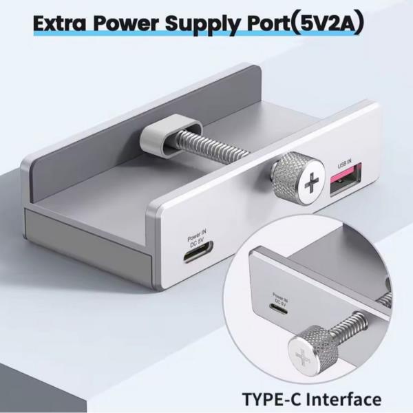 Hub USB Equip 4 Porte USB 3.2 5Gbps con Morsetto - immagine 4