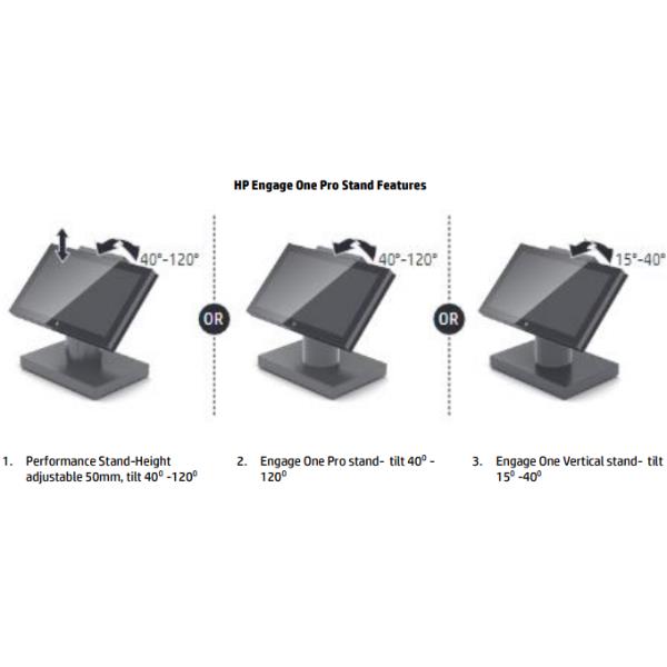 PC All In One HP Engage One Pro 15.6" Touch i3 8GB SSD 256GB - immagine 2