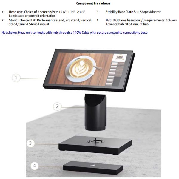 PC All In One HP Engage One Pro 15.6" Touch i3 8GB SSD 256GB - immagine 11