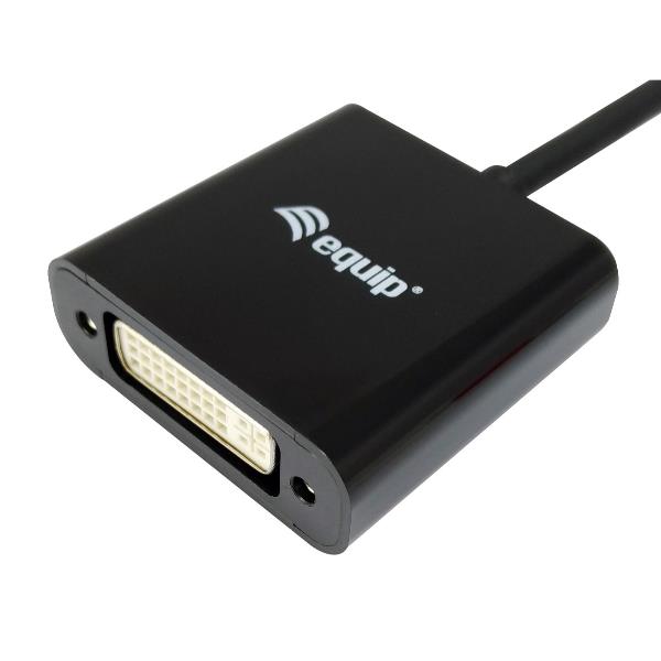Adattatore DisplayPort Maschio a DVI-I Dual Link Femmina Equip Nero - immagine 3