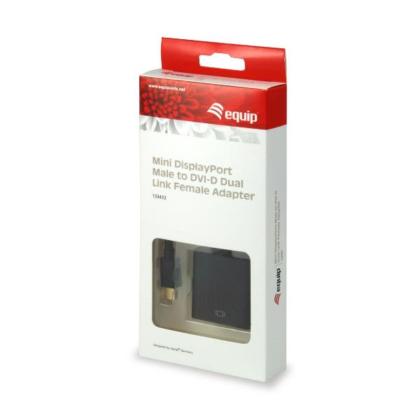 Adattatore Mini DisplayPort a DVI-I Dual Link EQUIP Nero - immagine 5