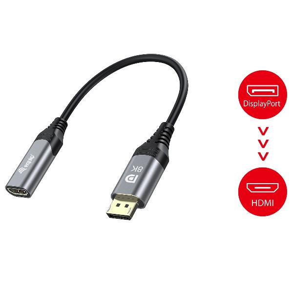 Adattatore DisplayPort 1.4 a HDMI 8K/60Hz Equip - immagine 5