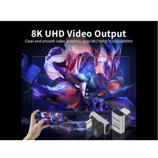 Adattatore USB 4 C-C EQUIP 40Gbps PD 240W 2 Pezzi Grigio - immagine 6