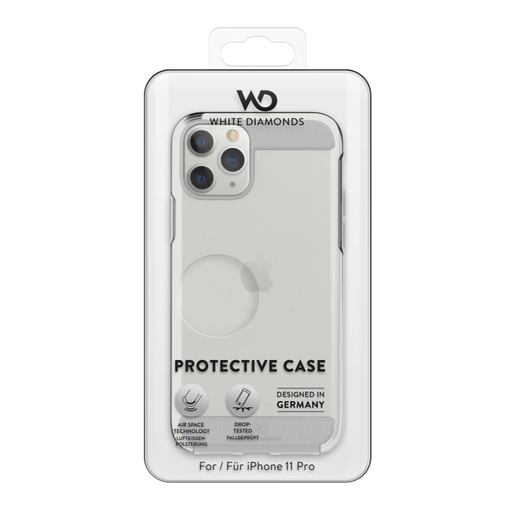 Cover iPhone 11 Pro White Diamonds Trasparente TPU Policarbonato - immagine 3
